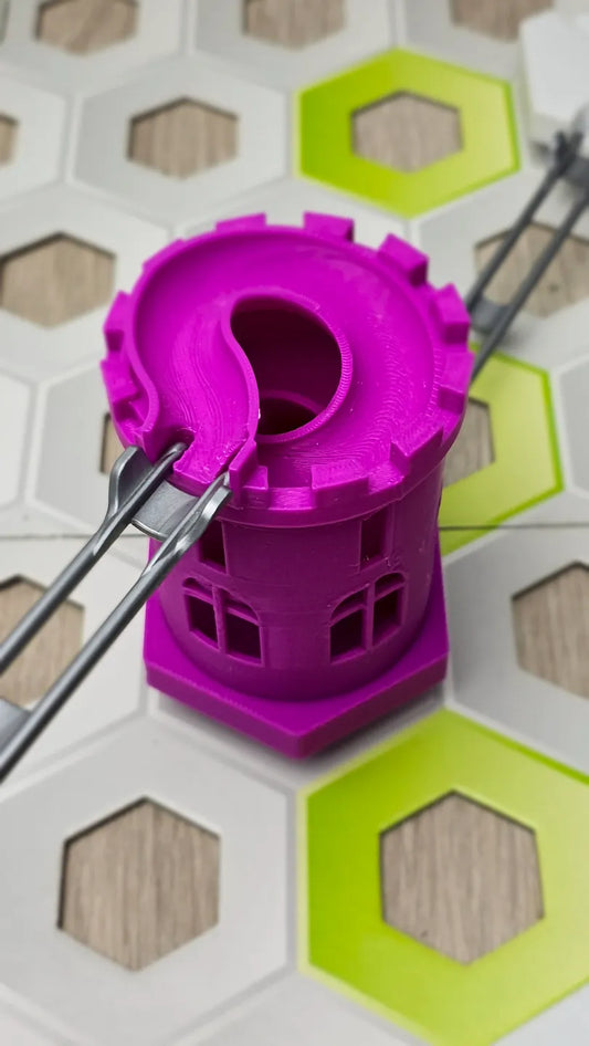 Burgturm | GraviTrax-kompatibles Zubehör | Helix-Rutsche | Kugelbahn Spielzeug Geschenk Murmelbahn Baukasten Erweiterung