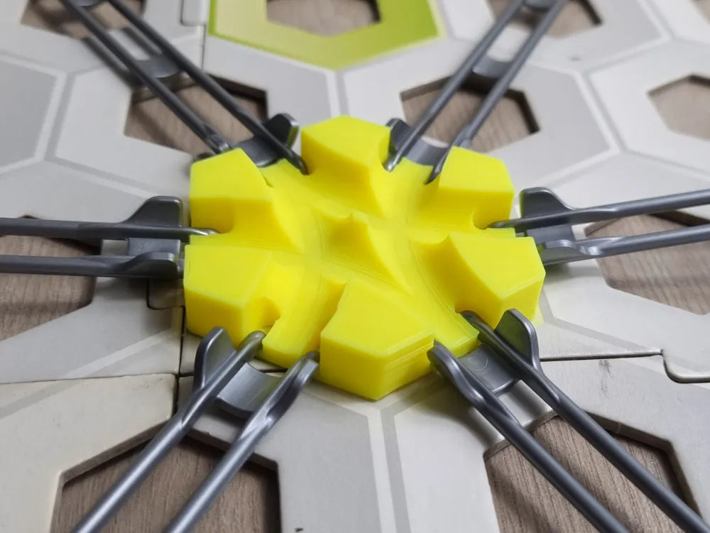 4 große Kurven Kachel | GraviTrax-kompatibel | 4 Eingänge 2 Ausgänge | Kugelbahn Spielzeug Geschenk Murmelbahn Baukasten