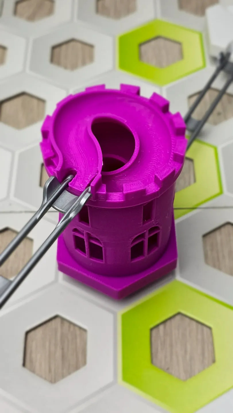 Burgturm | GraviTrax-kompatibles Zubehör | Helix-Rutsche | Kugelbahn Spielzeug Geschenk Murmelbahn Baukasten Erweiterung
