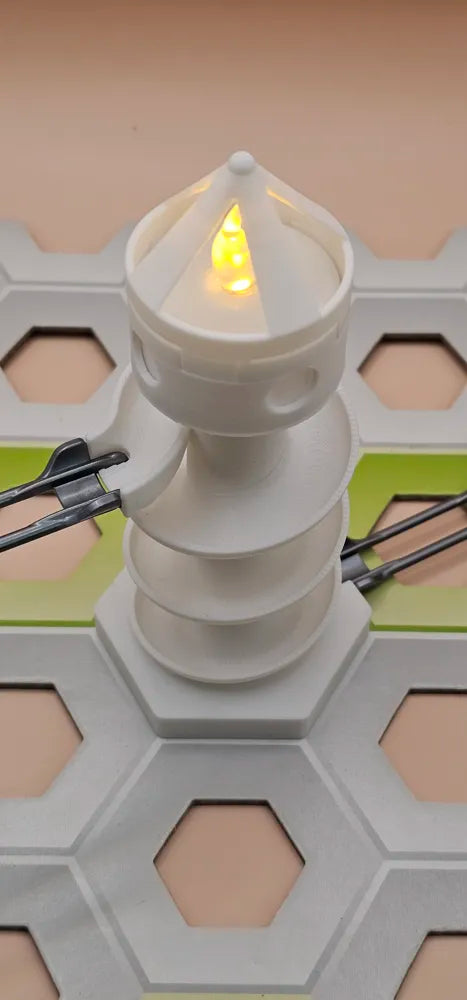 Leuchtturm | GraviTrax-kompatibles Zubehör | Helix-Rutsche | Kugelbahn Spielzeug Geschenk Murmelbahn Baukasten Erweiterung