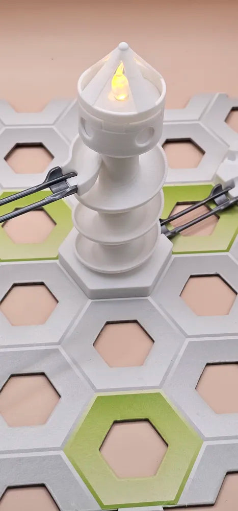 Leuchtturm | GraviTrax-kompatibles Zubehör | Helix-Rutsche | Kugelbahn Spielzeug Geschenk Murmelbahn Baukasten Erweiterung