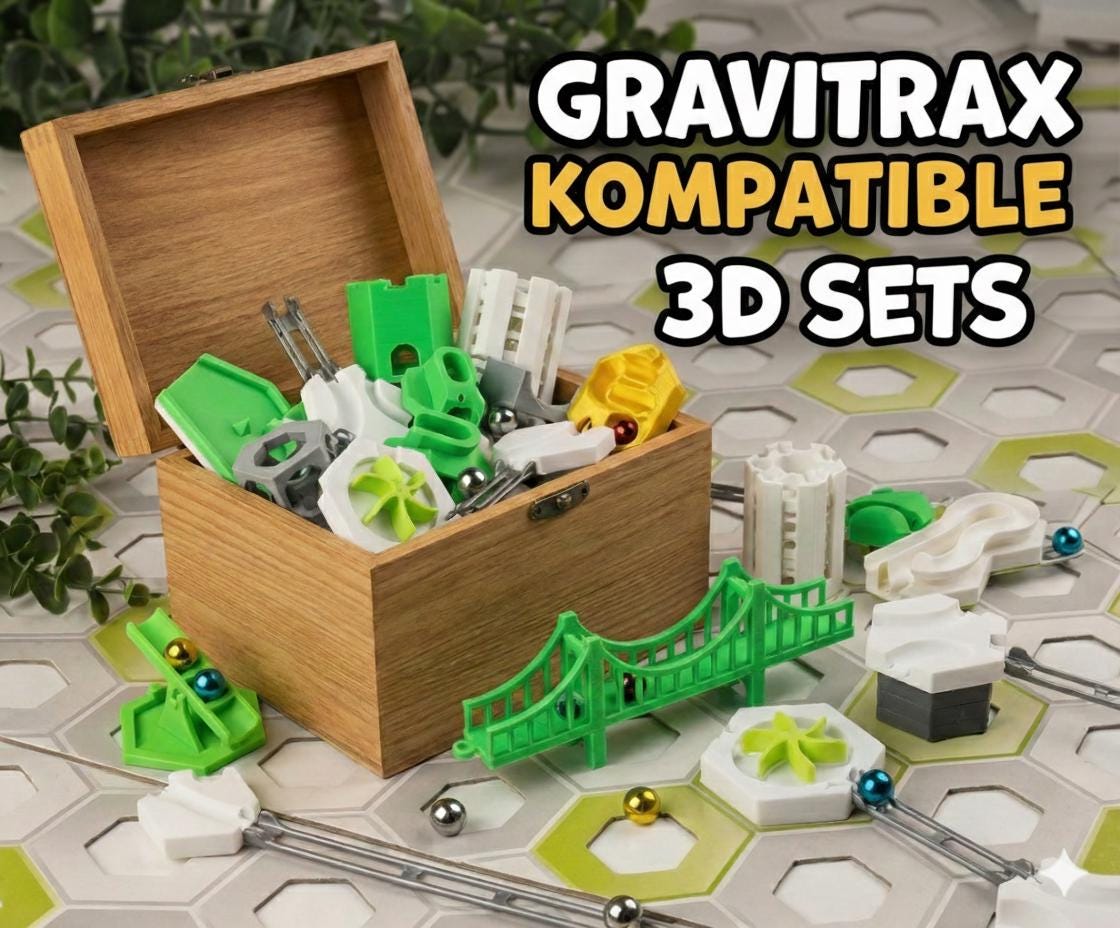 Gravitrax kompatible Sets, 3D-gedruckte Teile